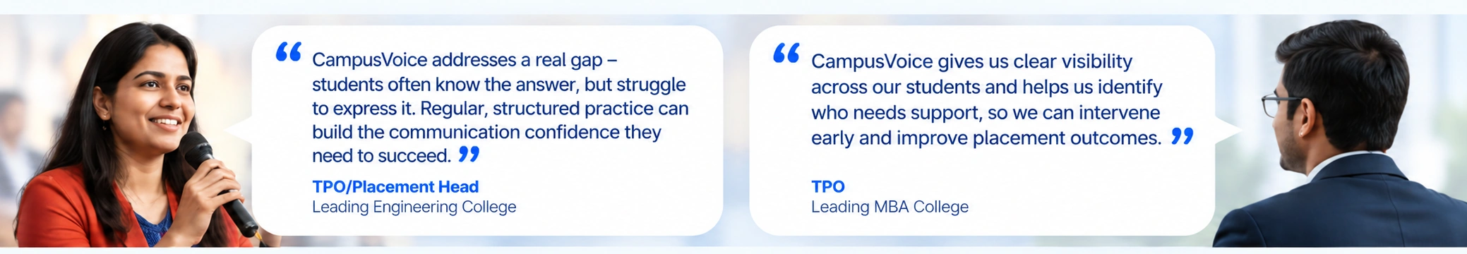 Two placement leaders on what CampusVoice changes